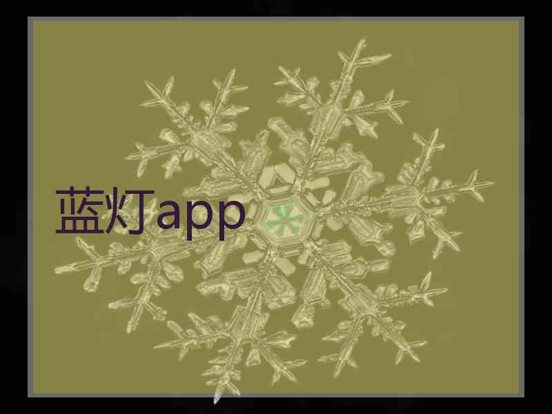 蓝灯app