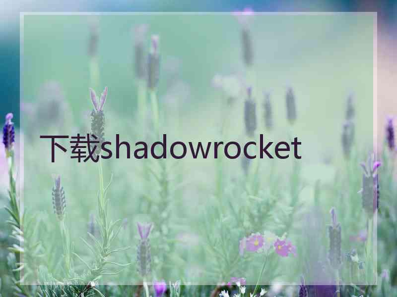 下载shadowrocket