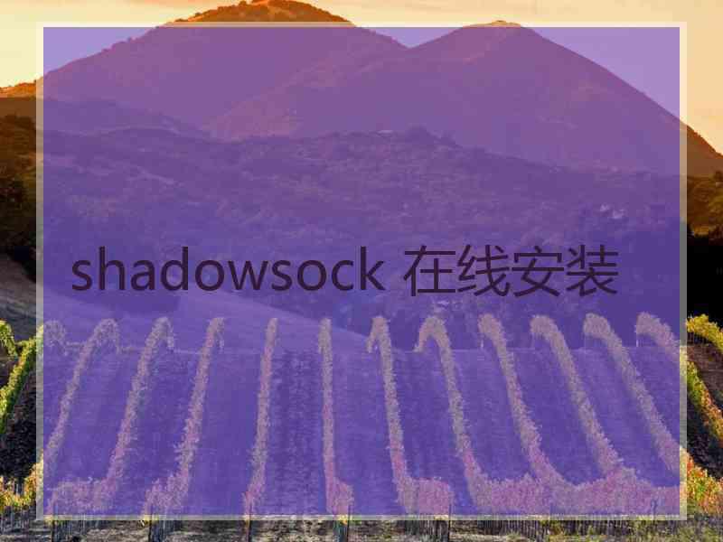 shadowsock 在线安装