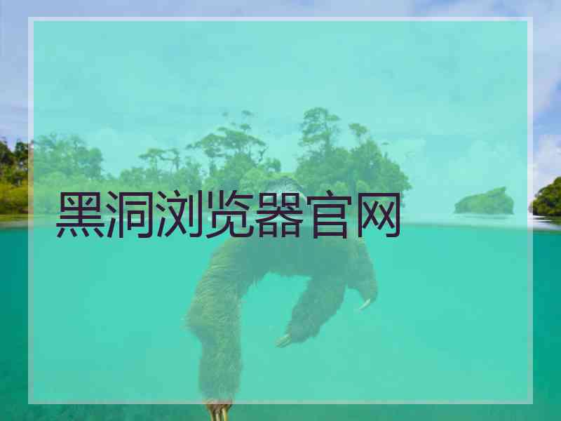 黑洞浏览器官网