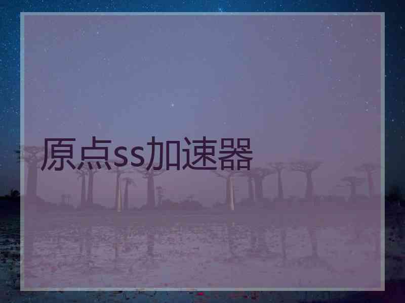 原点ss加速器