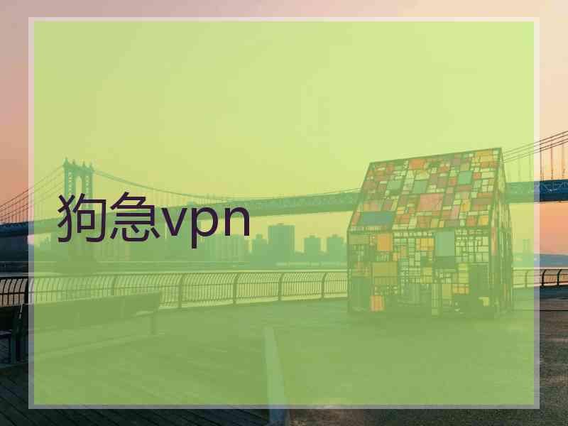 狗急vpn