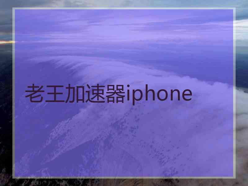 老王加速器iphone