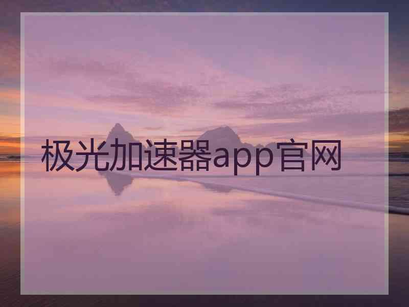 极光加速器app官网