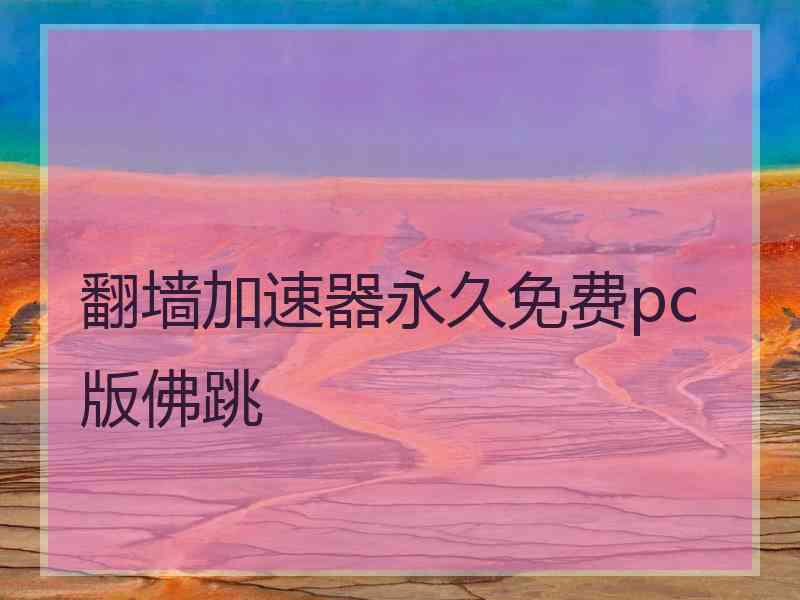 翻墙加速器永久免费pc版佛跳