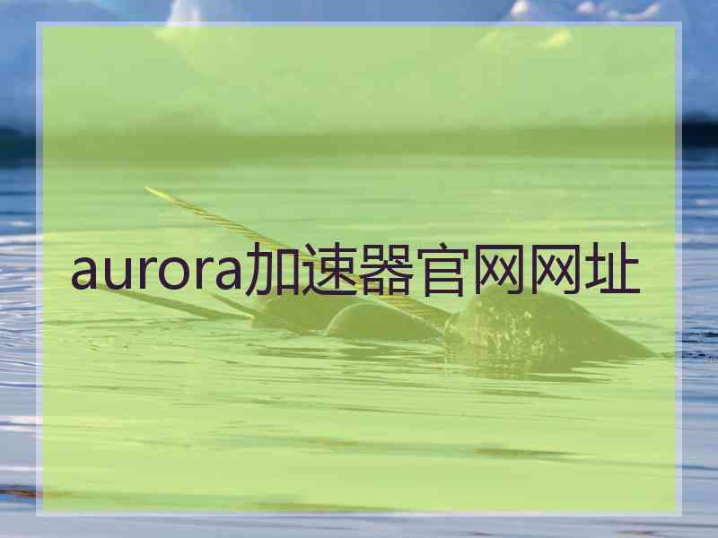 aurora加速器官网网址