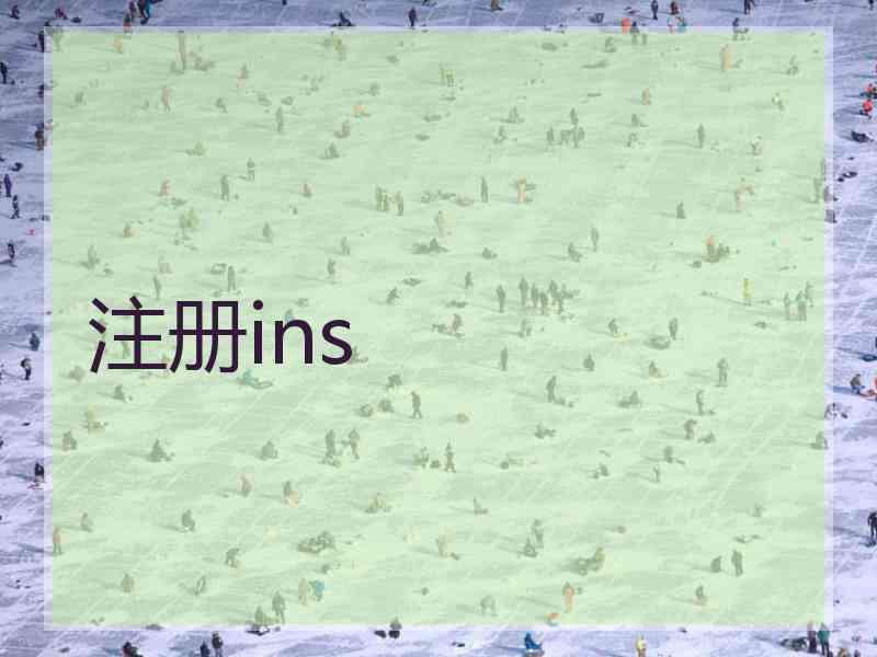 注册ins