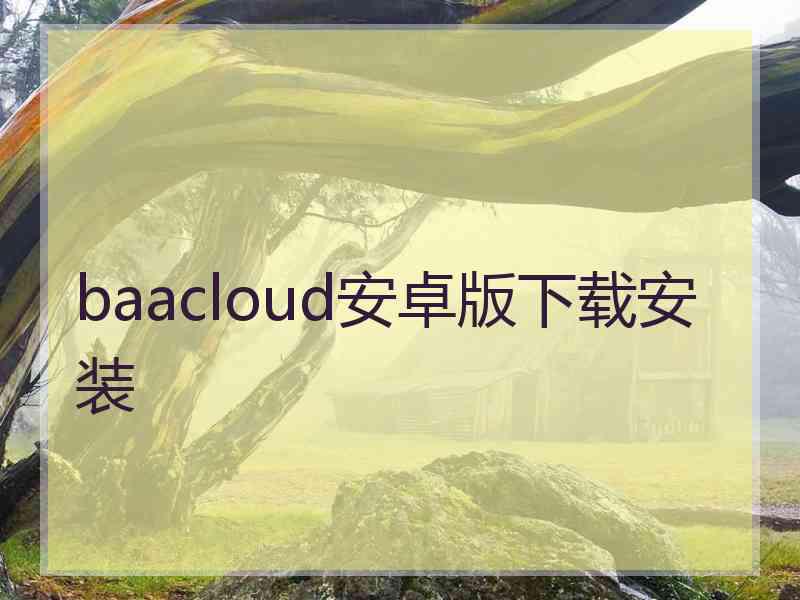 baacloud安卓版下载安装