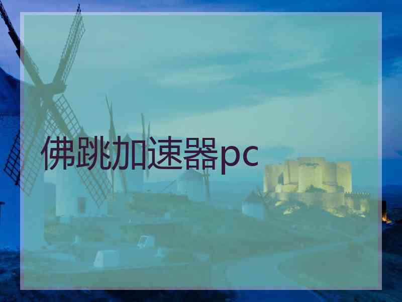 佛跳加速器pc