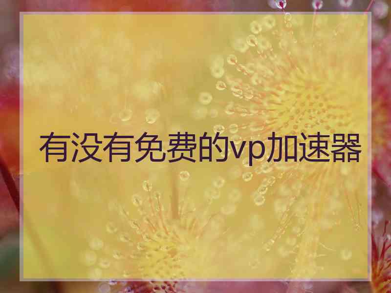 有没有免费的vp加速器