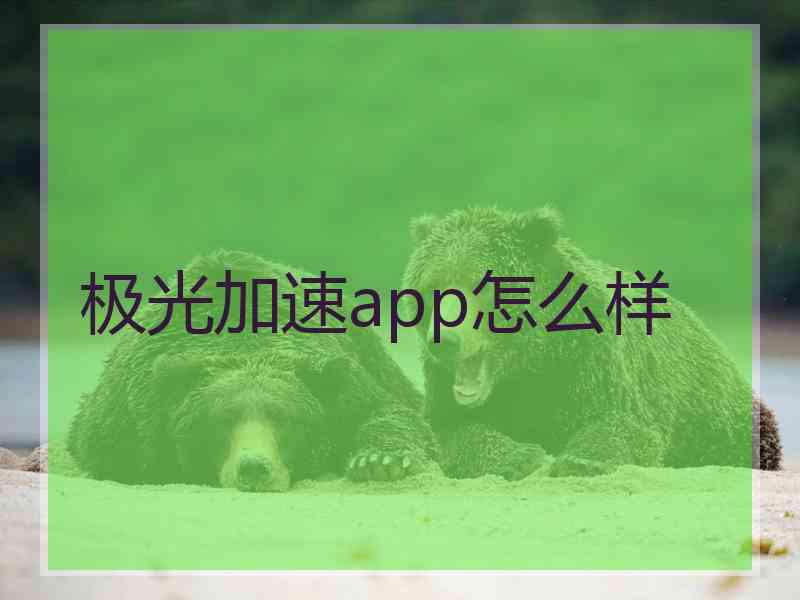 极光加速app怎么样