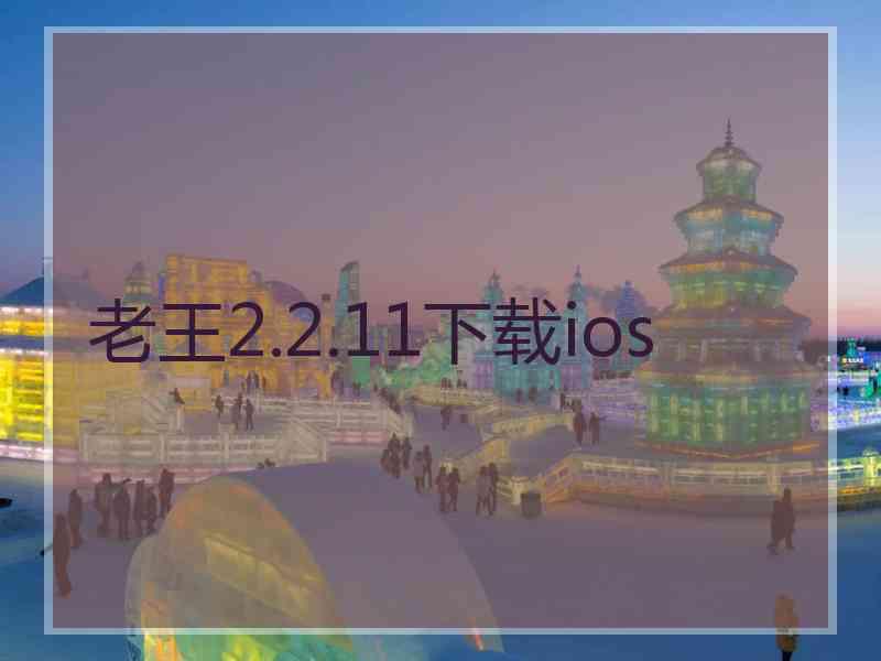 老王2.2.11下载ios