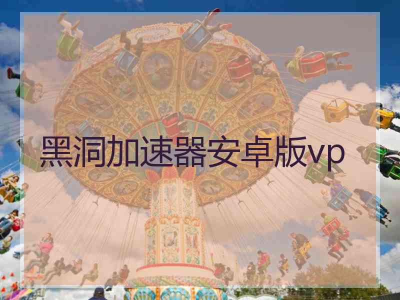 黑洞加速器安卓版vp