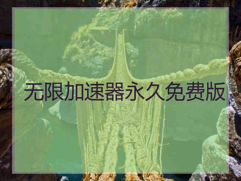 无限加速器永久免费版