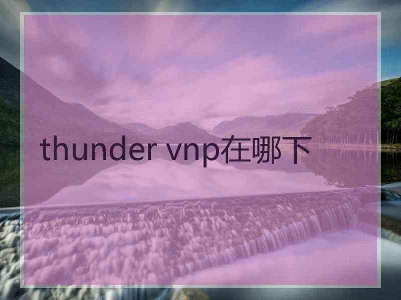 thunder vnp在哪下