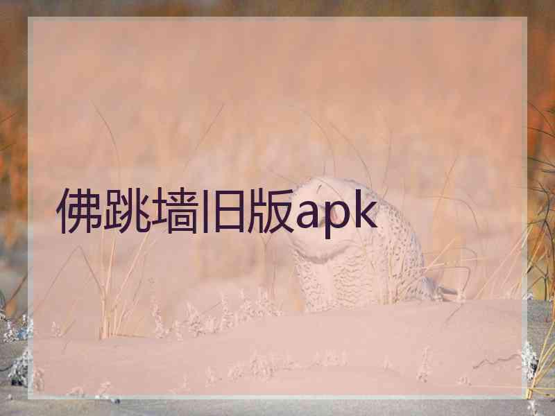 佛跳墙旧版apk